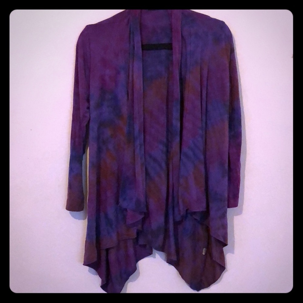 Tie dye duster sweater